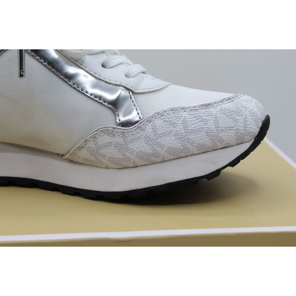 Michael Kors Maddy Two-Tone Logo Trainer - Picture 7 of 12